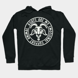 Emotional Support Goat (mono) Hoodie